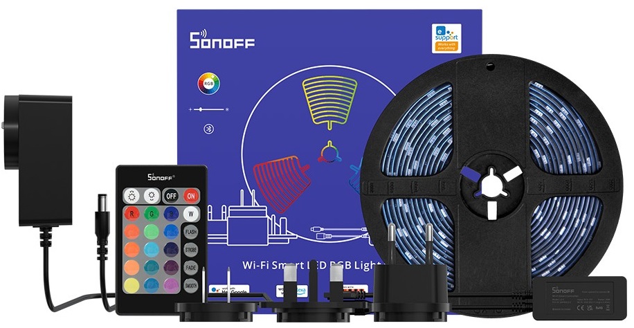 Tira Smart LED RGB Kit Sonoff 5050RGB-L2-5M - Black